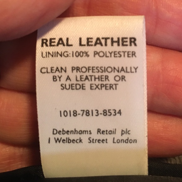 Anne Brooks Petite Sz12 BLACK LEATHER SKIRT ADJUSTABLE BACK SLIT NICE very soft - Picture 4 of 10